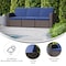Flash Furniture Seneca Brown Faux Rattan Sofa with All-Weather Navy Cushions DAD-SF1-3-BNNV-GG - alternate 8